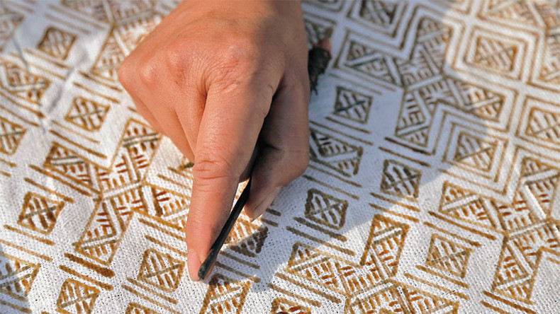 Рисование на льняной ткани. Рисование на льняной ткани.