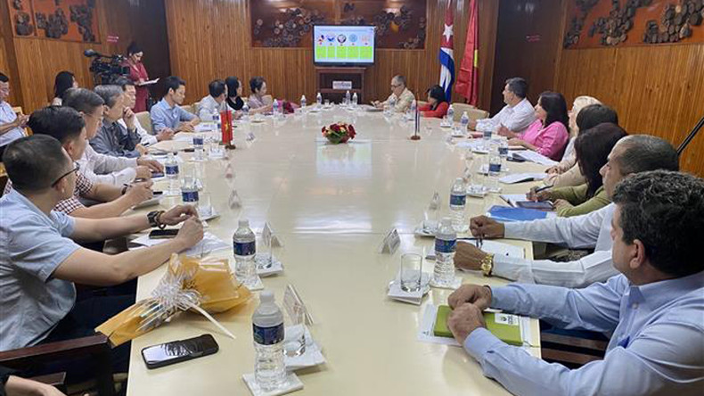 Делегация провинции Донгнай работает с руководителями провинции Пинар-дель-Рио. Фото: ВИА Делегация провинции Донгнай работает с руководителями провинции Пинар-дель-Рио. Фото: ВИА