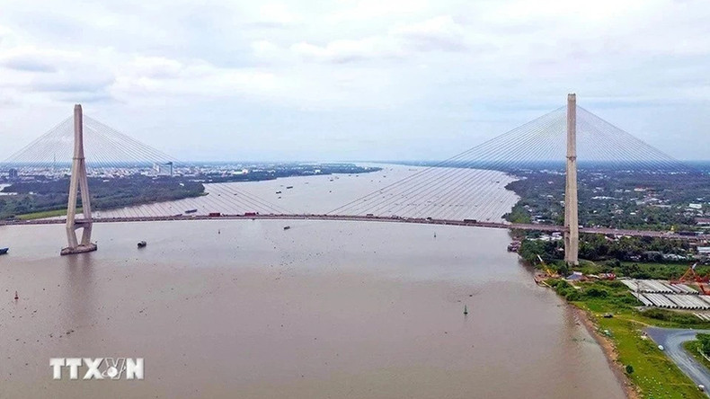 Мост Кантхо через реку Хау, соединяющий город Кантхо и провинцию Виньлонг. Фото: ВИA