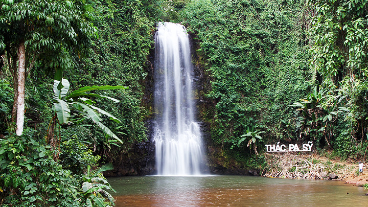 Красота водопада Паши посреди естественного леса Мангден.