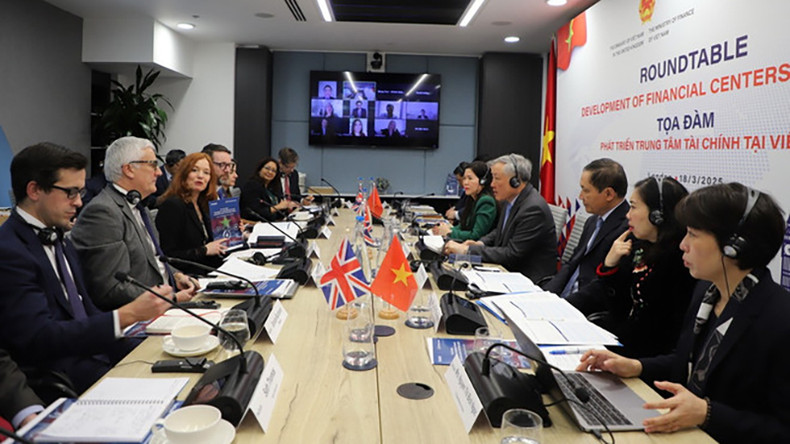 Общий вид беседы вьетнамской делегации с организацией The CityUK. Фото: ВИА