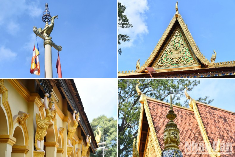 Пагода имеет древнюю архитектуру, она украшена множеством искусных узоров, пропитанных духовной и религиозной культурной самобытностью южного кхмерского народа. Пагода имеет древнюю архитектуру, она украшена множеством искусных узоров, пропитанных духовной и религиозной культурной самобытностью южного кхмерского народа.