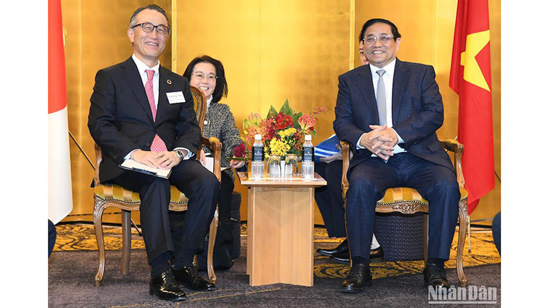 Общий вид приема Председателя группы MUFG. Общий вид приема Председателя группы MUFG.