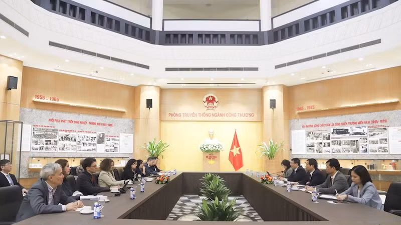 Общий вид приема. Фото: moit.gov.vn