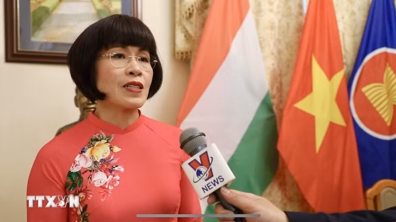 Кандидат наук Фан Бить Тхиен, член ЦК Отечественного фронта Вьетнама, Председатель Ассоциации вьетнамских женщин в Венгрии. Фото: ВИА