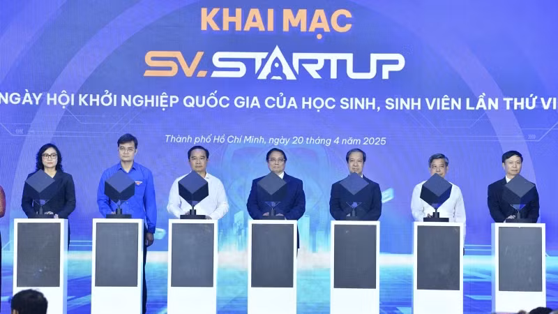 Церемонию открытия SV-Startup. Фото: Тхань Жанг 