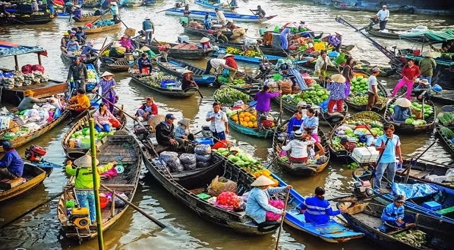 Плавучий рынок Кайранг. Фото: thoidai.com.vn