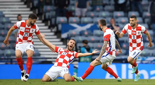 Сборная Хорватии обыграла команду Шотландии со счетом 3:1. Фото: УЕФА