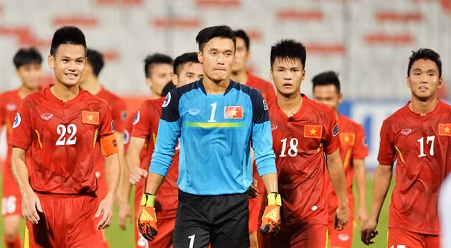 Игроки сборной Вьетнама по футболу U-20. Фото: bongda.com.vn